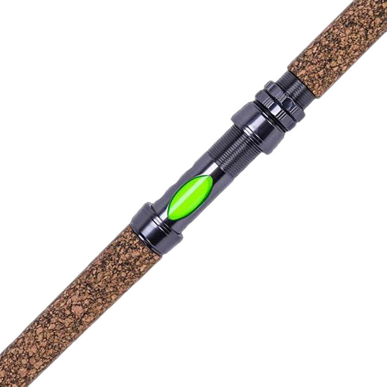 Whisker Seeker FMJ V2 Spinning Rod color Toxic Green close up of reel seat