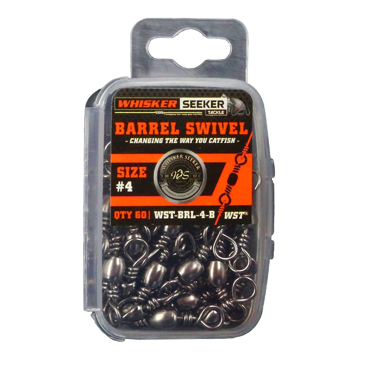 Whisker Seeker Barrel Swivel size 4 Bulk Pack
