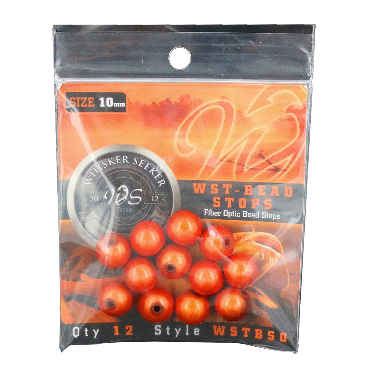 Whisker Seeker Bead Stops color Orange in Whisker Seeker packaging