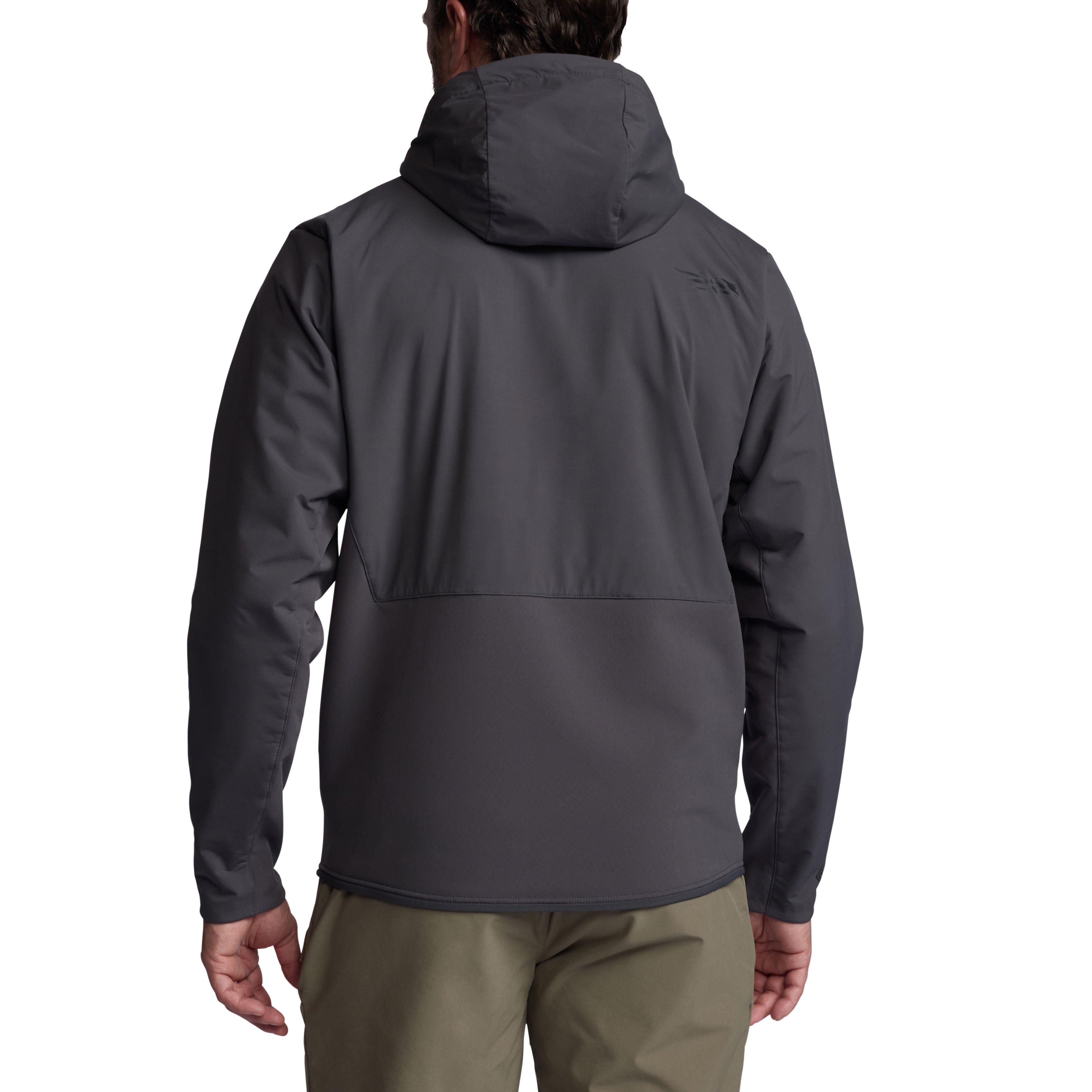 Sitka Alpha Windstopper Hoodie on model back view