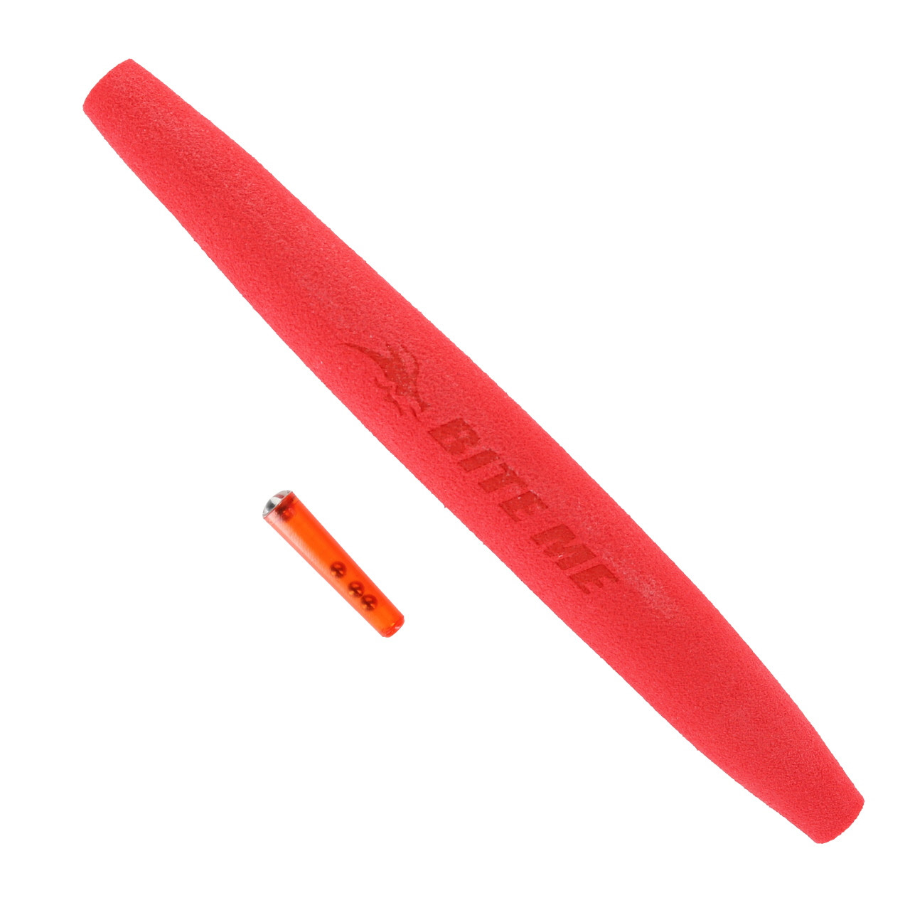 Draggin Master Bite Me Floats color Red with an included Rattle Peg