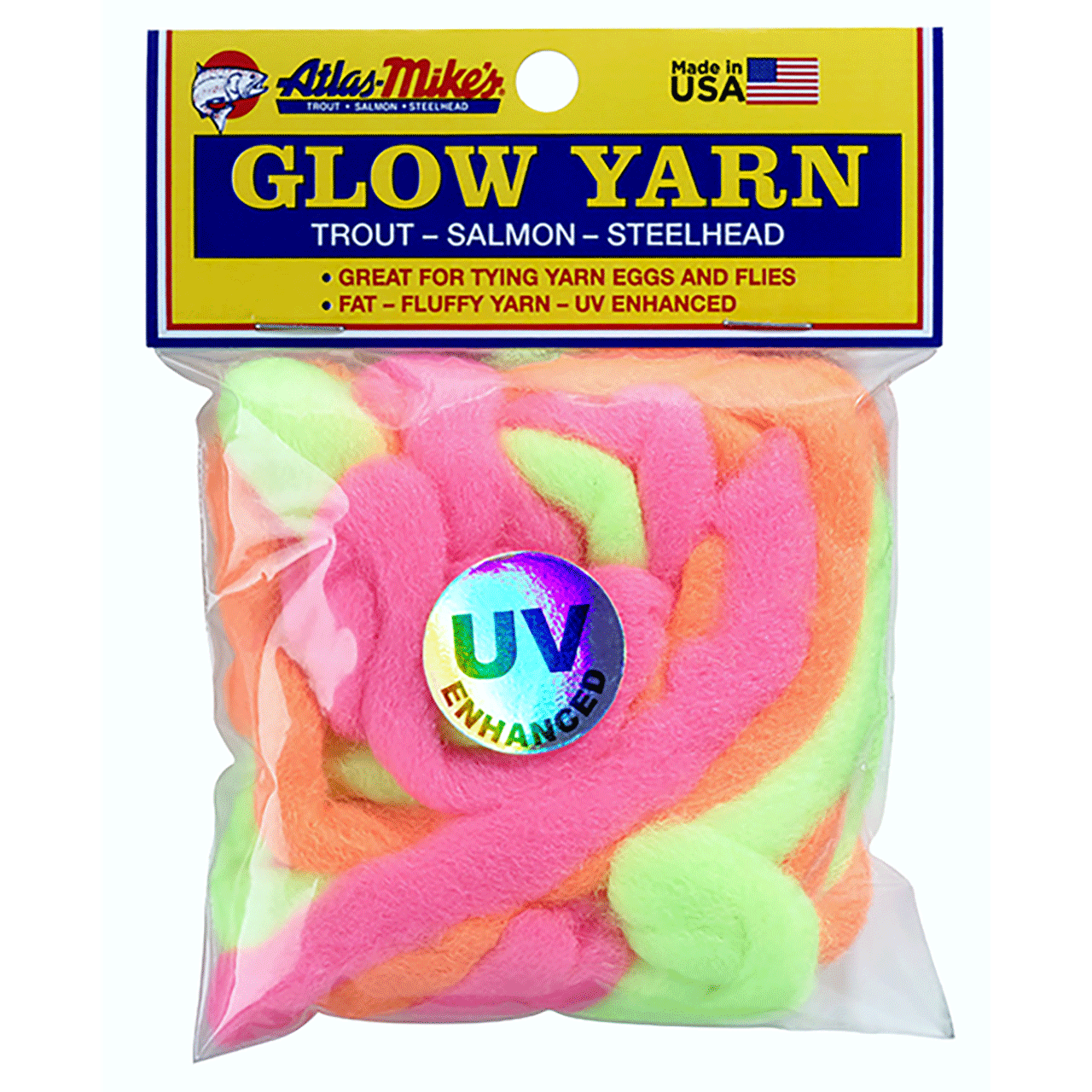 Atlas UV Glow Yarn color Assorted