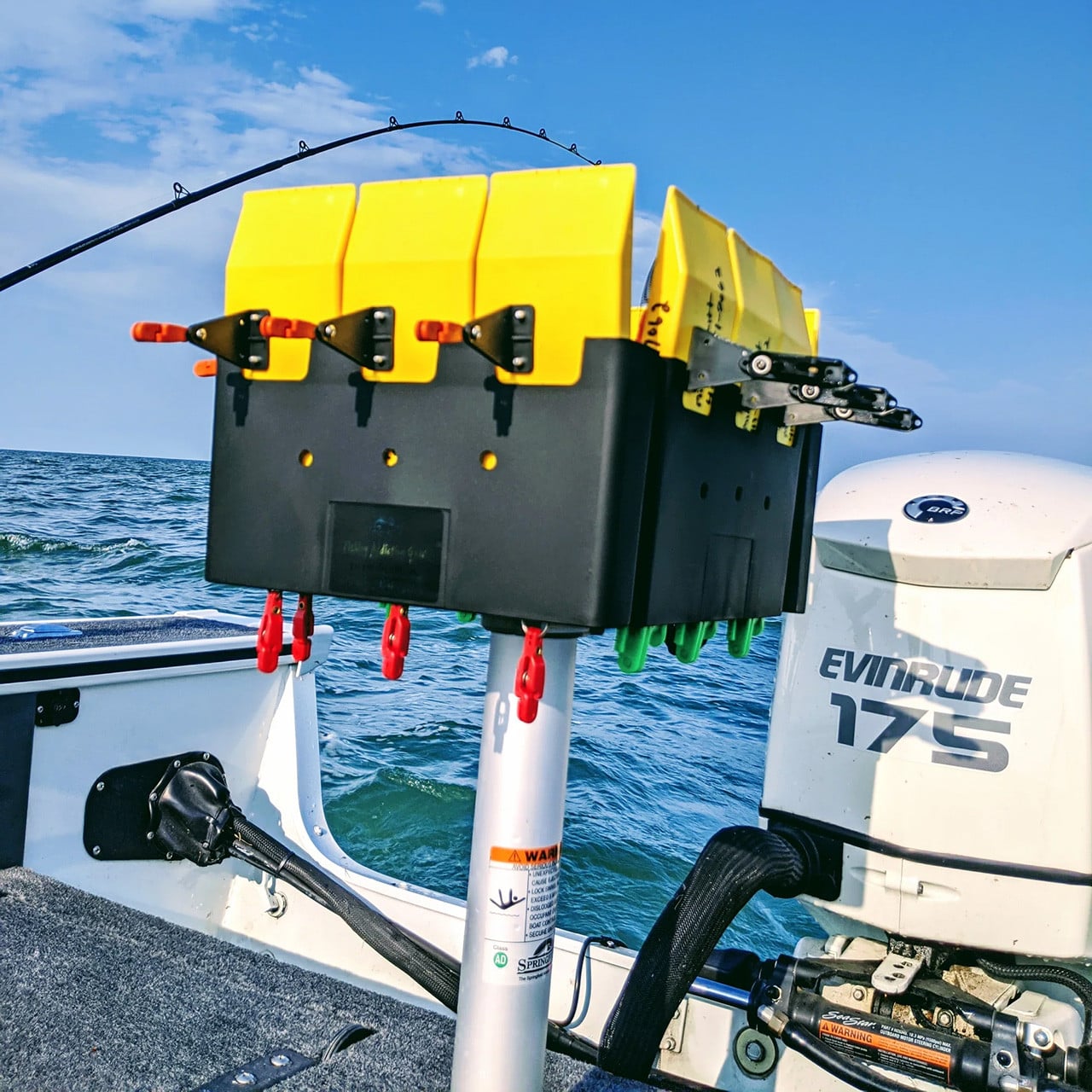 Fishing Addiction Gear Standard Planer Board 4 Caddy model in use