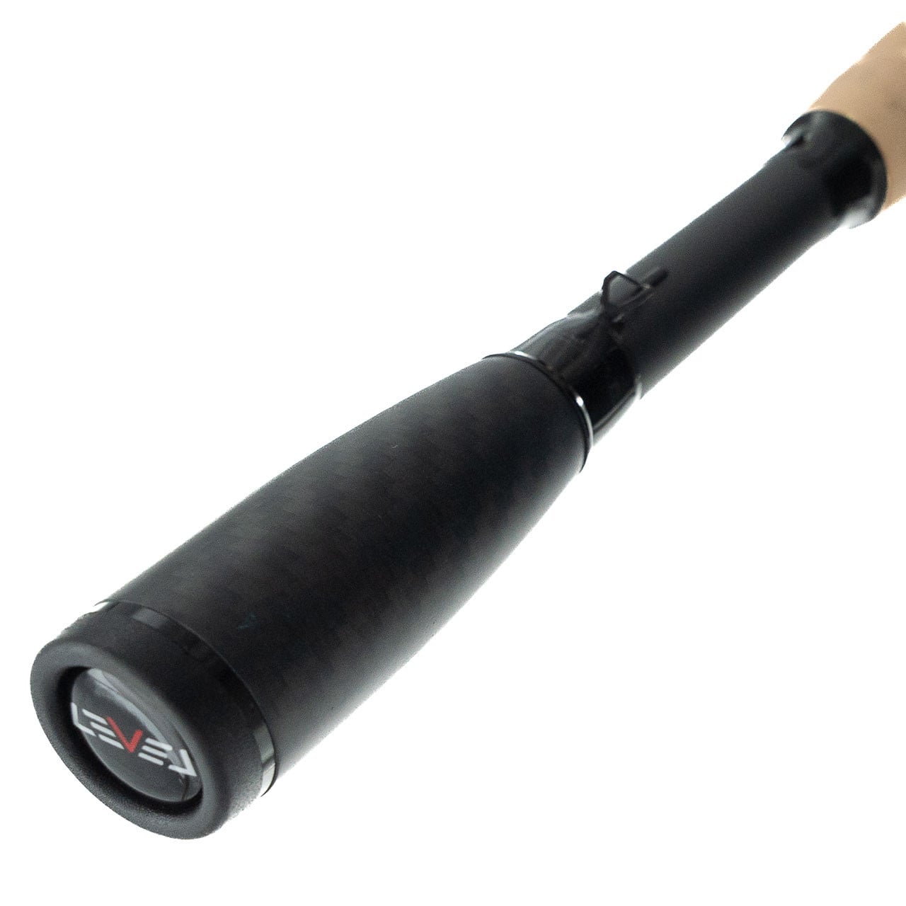Level B. Lat Series Casting Rods close up of butt cap