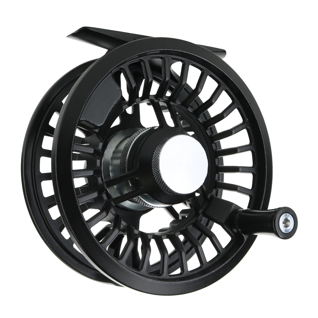 FishUSA Knightcast Fly Reel front at an angle