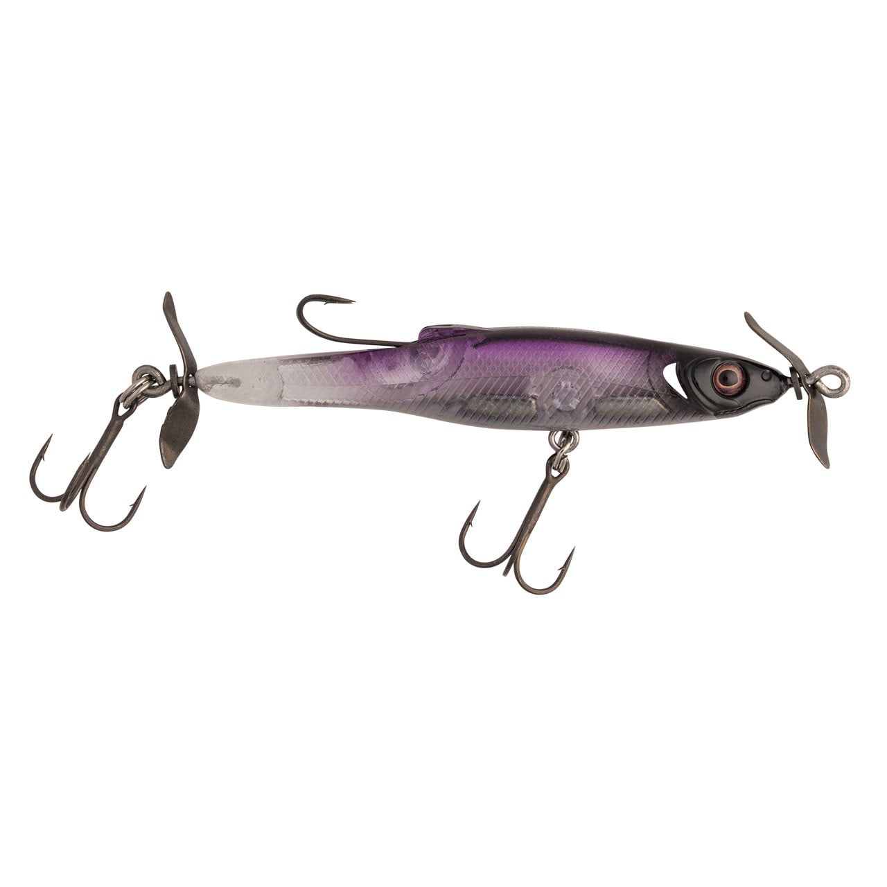 Great Lakes Finesse Stay-Pinned Spybait color Pro Purple