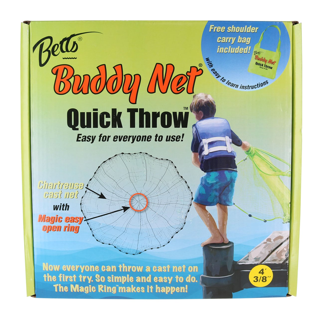 Betts Buddy Quick Throw Cast Net package front