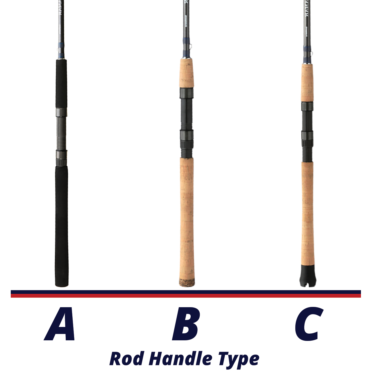 Shimano Teramar Spinning Rod rod handle comparison