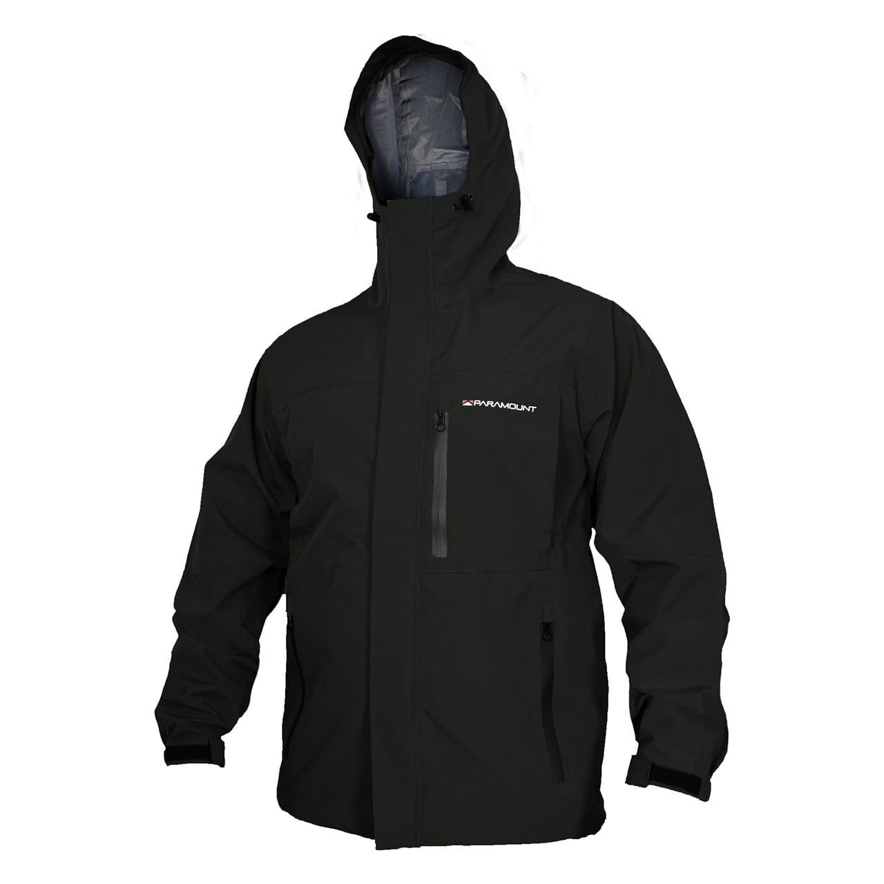 Paramount Outdoors Gale Hydroforce Rain Jacket with the hood up