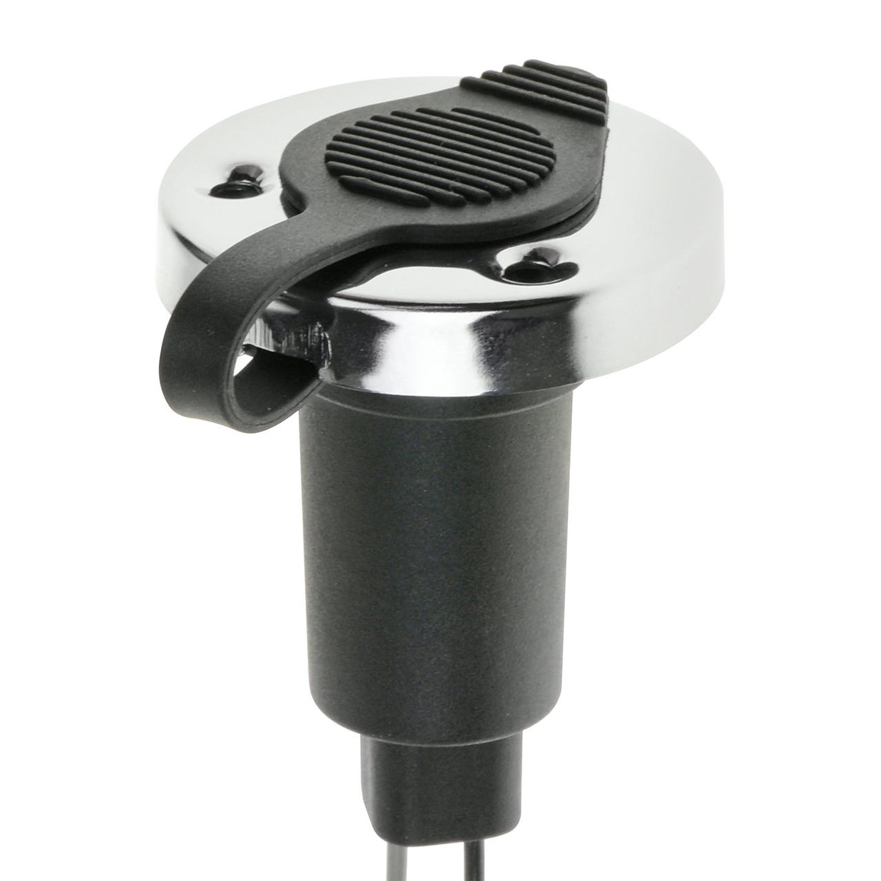 Boating Essentials Round Stern Light Base with the rubber cap closed