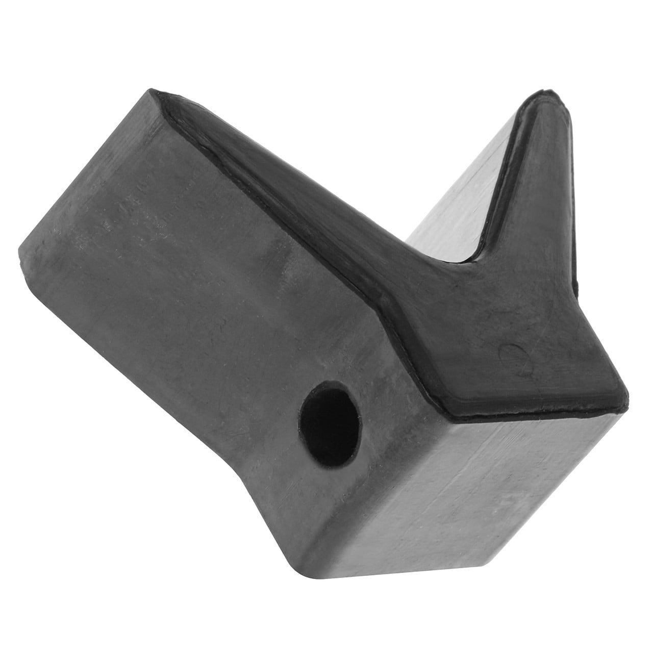 Boating Essentials Rubber Bow Stop angled view showing hole