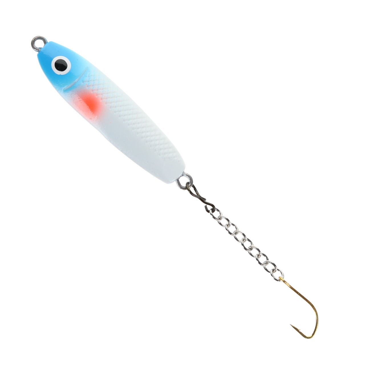 Halli Chain-Hook Jig color Glow White - Pink - Blue Head