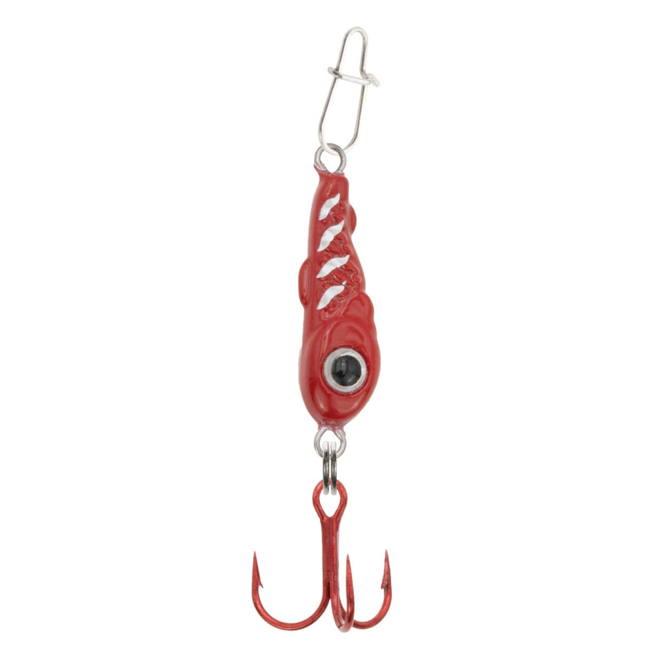 Clam Bomb Drop Tungsten Spoon color Red White Tiger