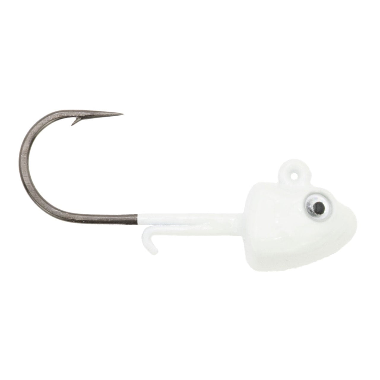 Clam Glide Drop Tungsten Jig color White