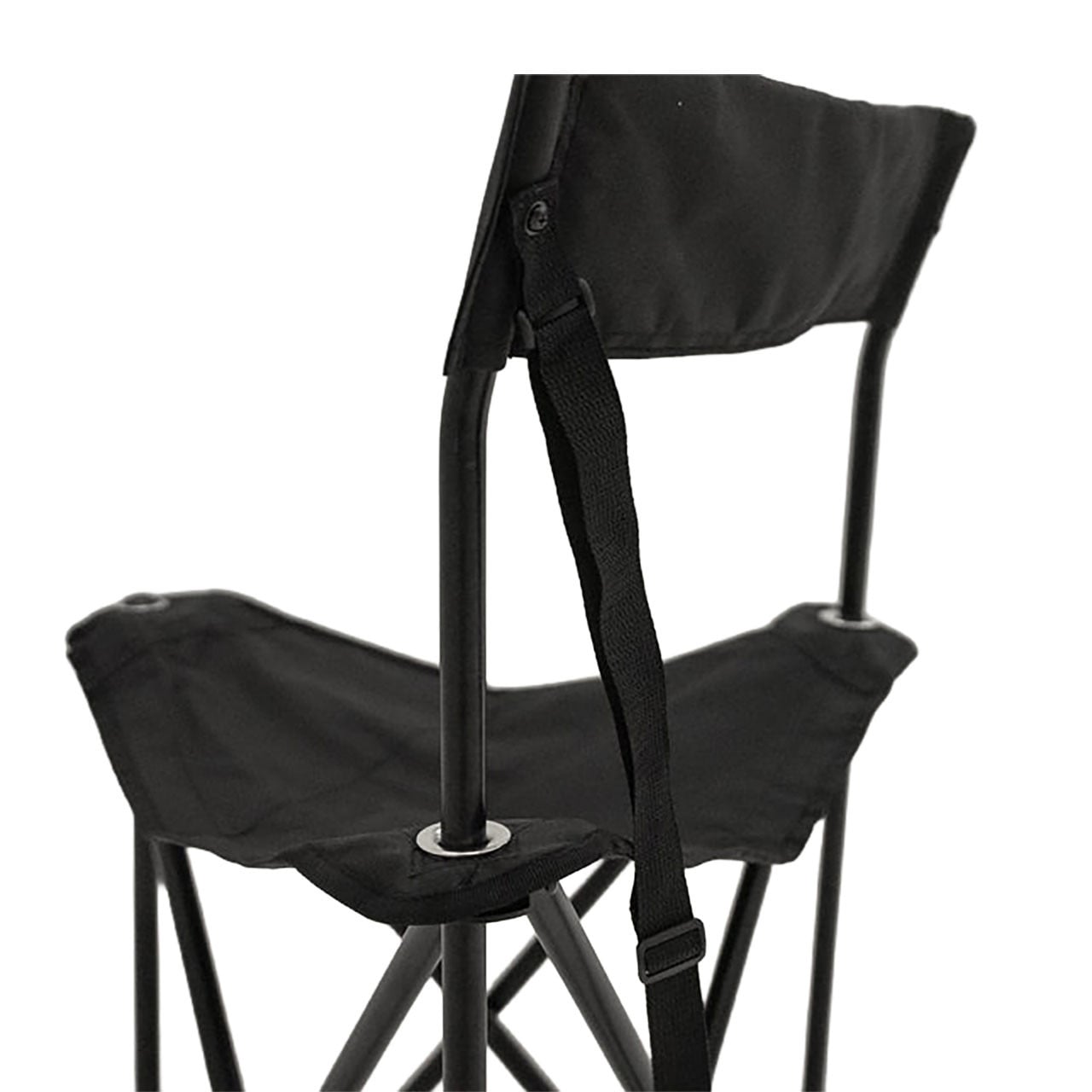 Eskimo Aluminum XL Tripod Chair back view with carry strap