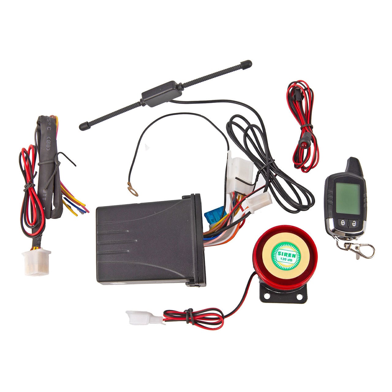 T-H Marine 2-Way Boat Alarm System showing full kit contents
