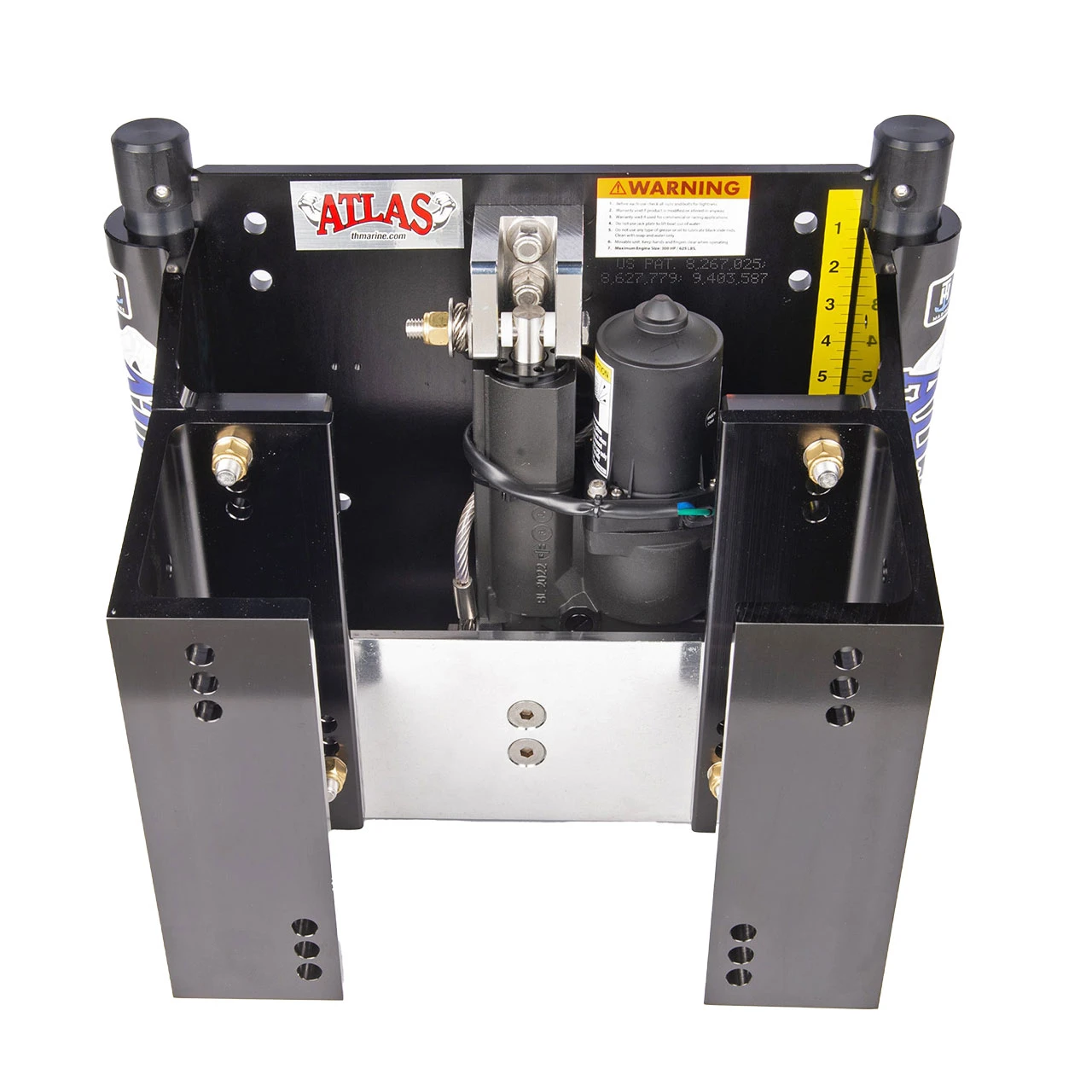 Atlas Heavy Duty Hydraulic Jack Plate color Black top view