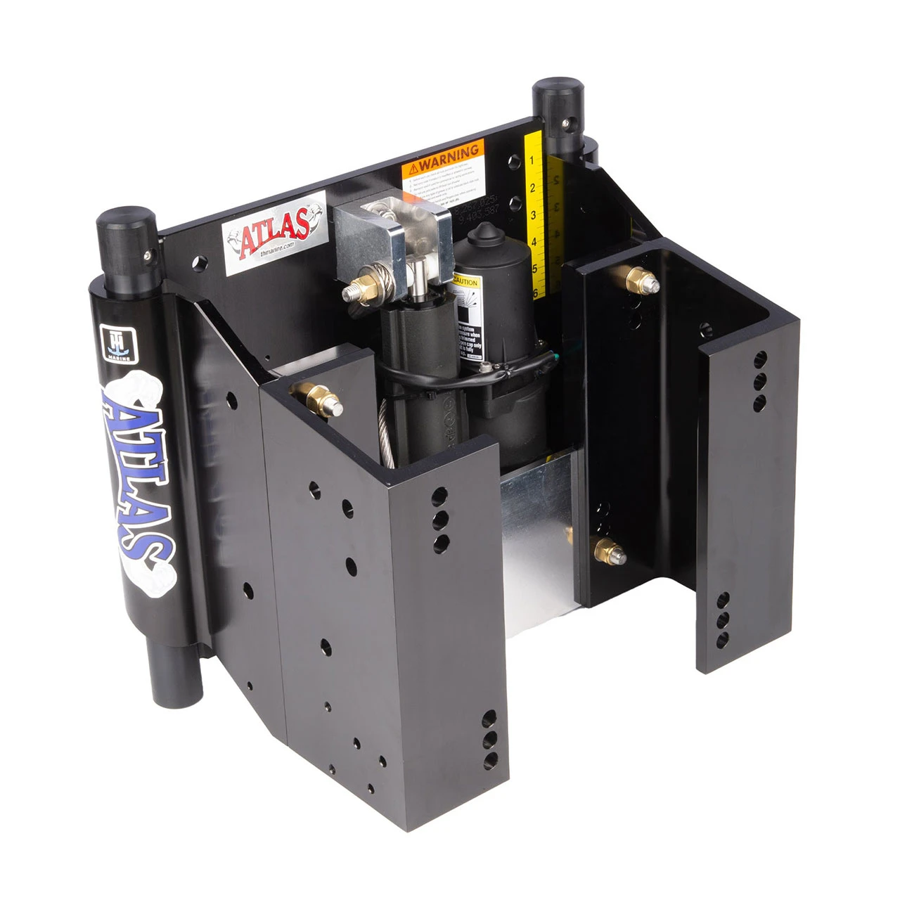 Atlas Heavy Duty Hydraulic Jack Plate color Black