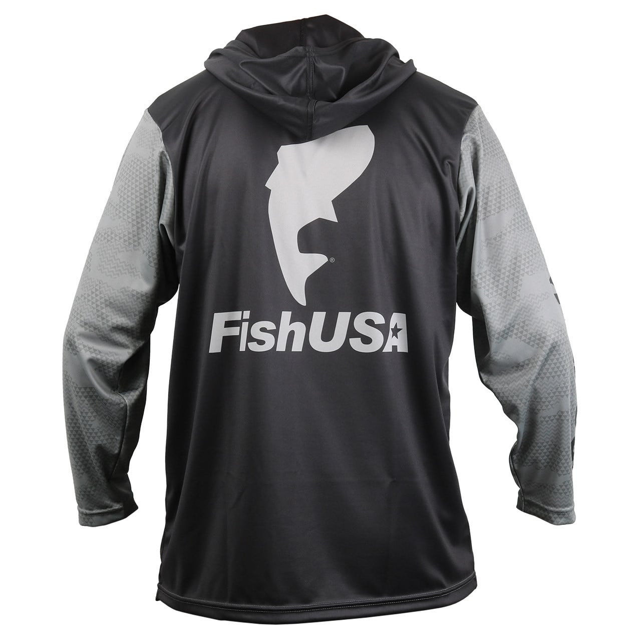 FishUSA Black Ops Hooded Performance Fishing Shirt back