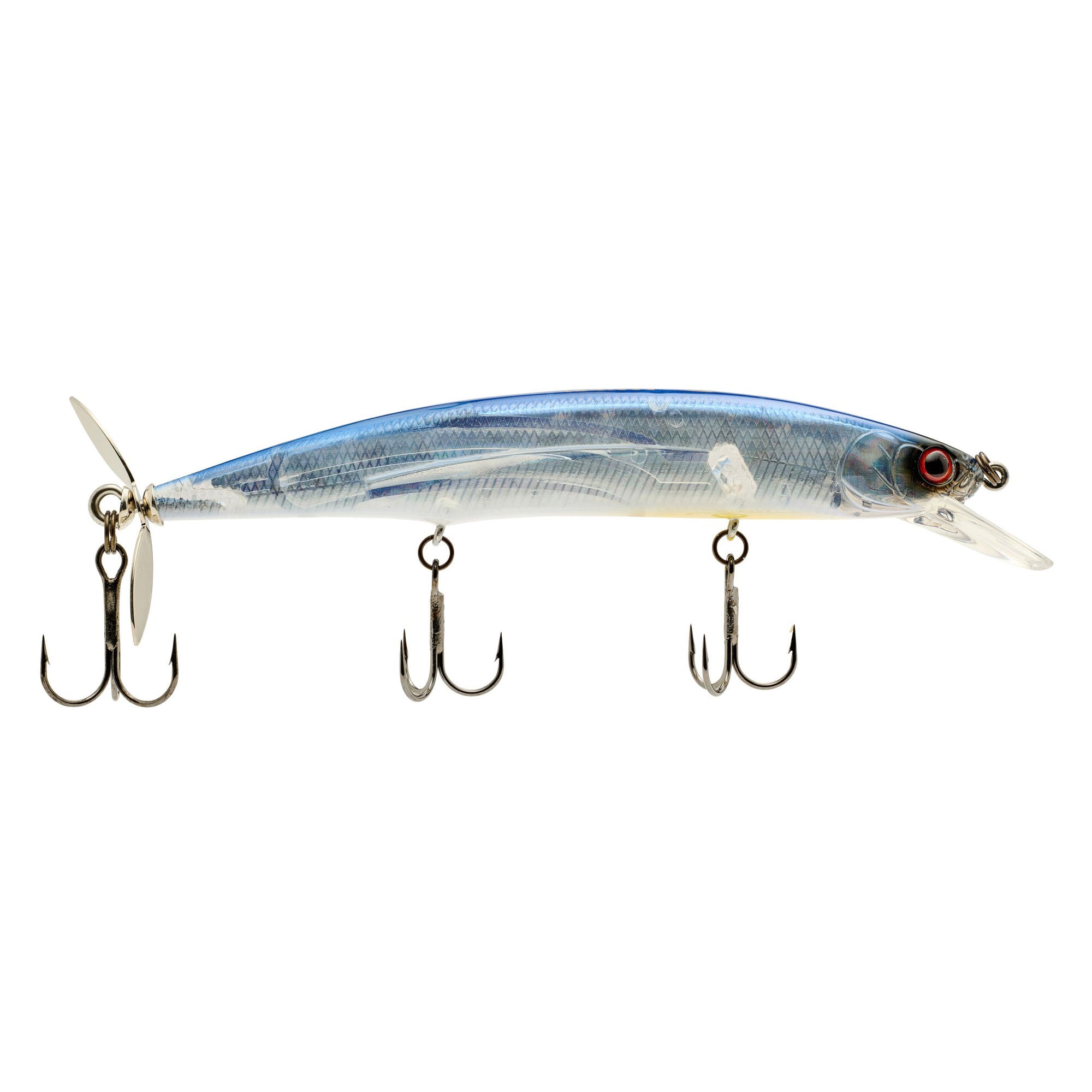 Hideup HU-Minnow 111FS Floating Swisher color Tamaranbai Blue