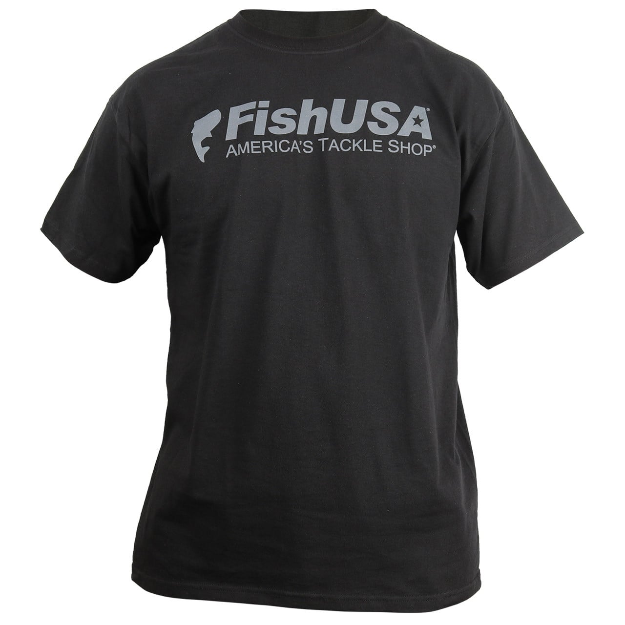 FishUSA Status Short Sleeve T-Shirt color Graphite front