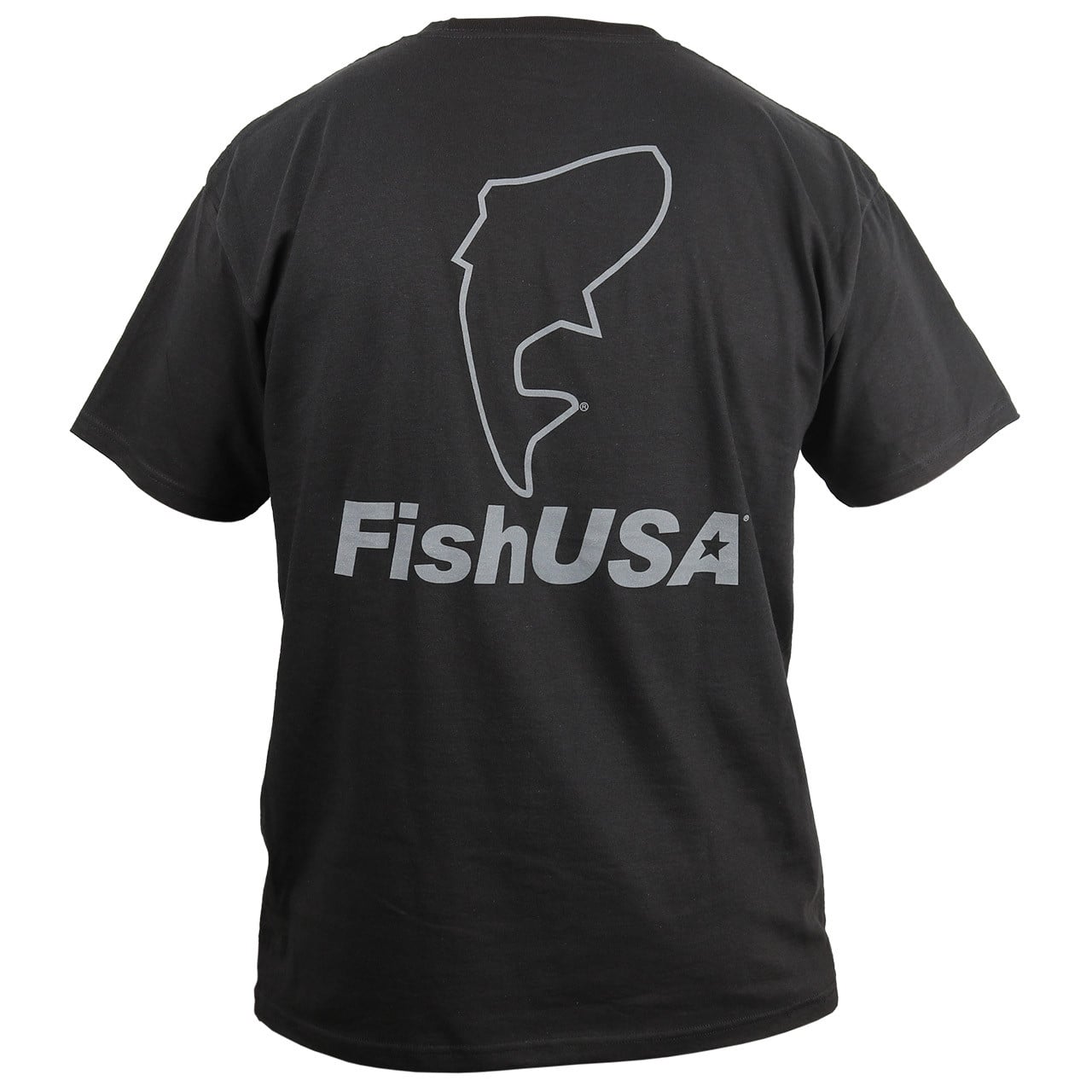 FishUSA Status Short Sleeve T-Shirt color Graphite back