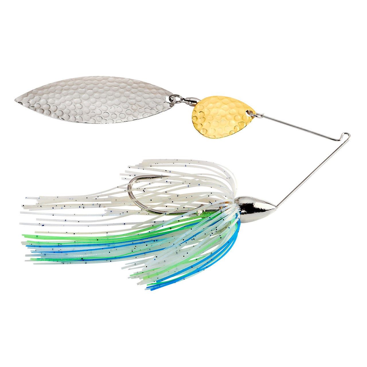 War Eagle Hammered Tandem Willow Spinnerbait color Blue Herring - N