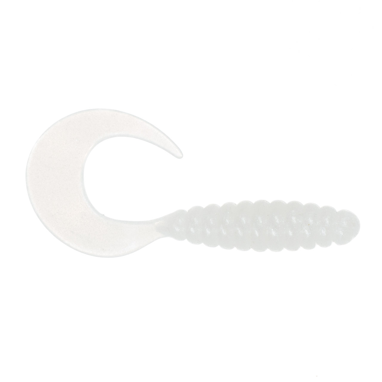 Bassmooch Carolina Grub color Pearl White