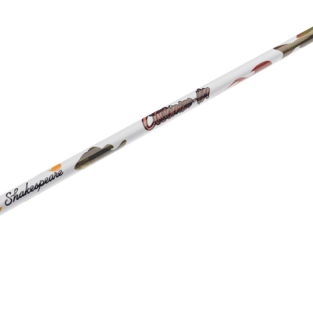 Shakespeare Customize-It Spincasting Combo close up of blank customized with included sticks
