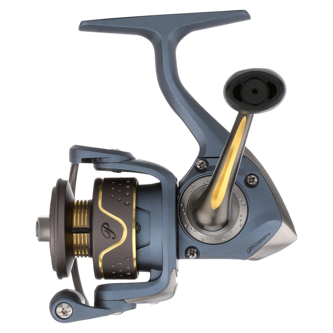 Pflueger President Spinning Reel 2-Pack Bundle - reel side view