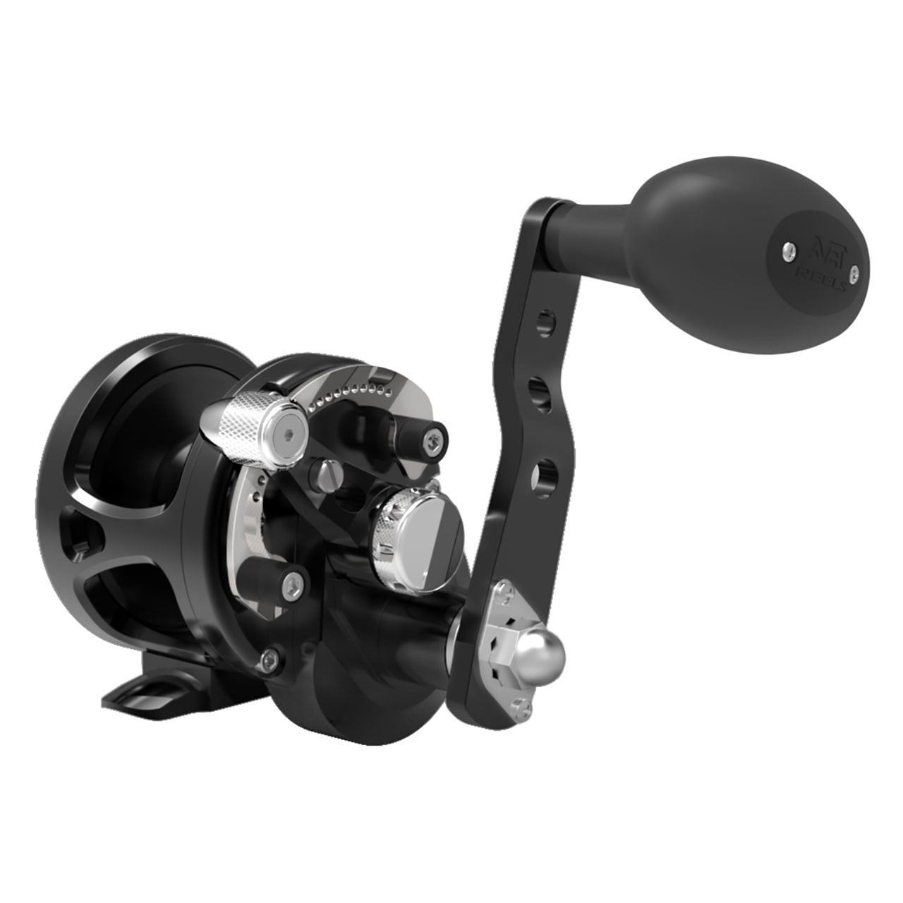 Avet SXJ MC G2 Lever Drag Conventional Reel color Black right hand with Glide Plate