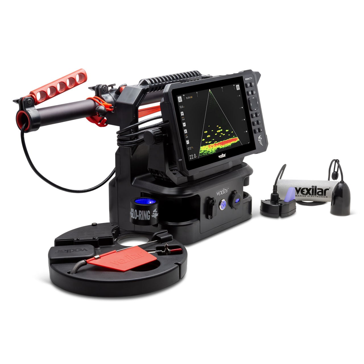 Vexilar X-10 Live View Pro Bundle side view