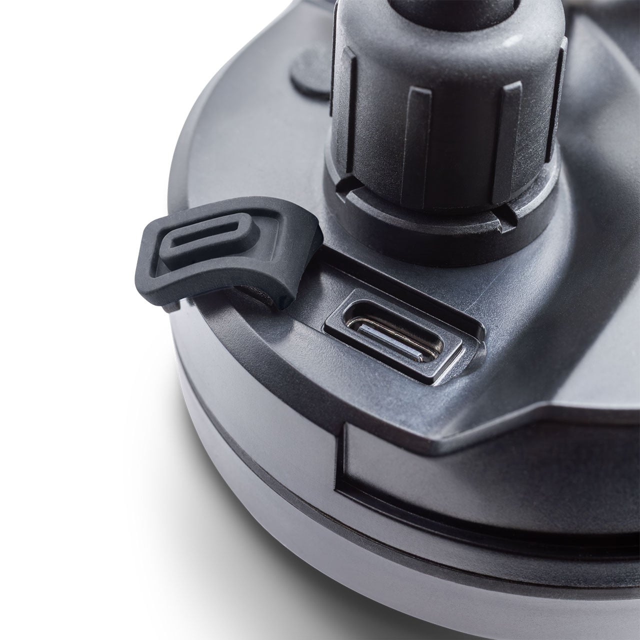 Vexilar Sidekick WiFi Sonar showing USB-C port opened