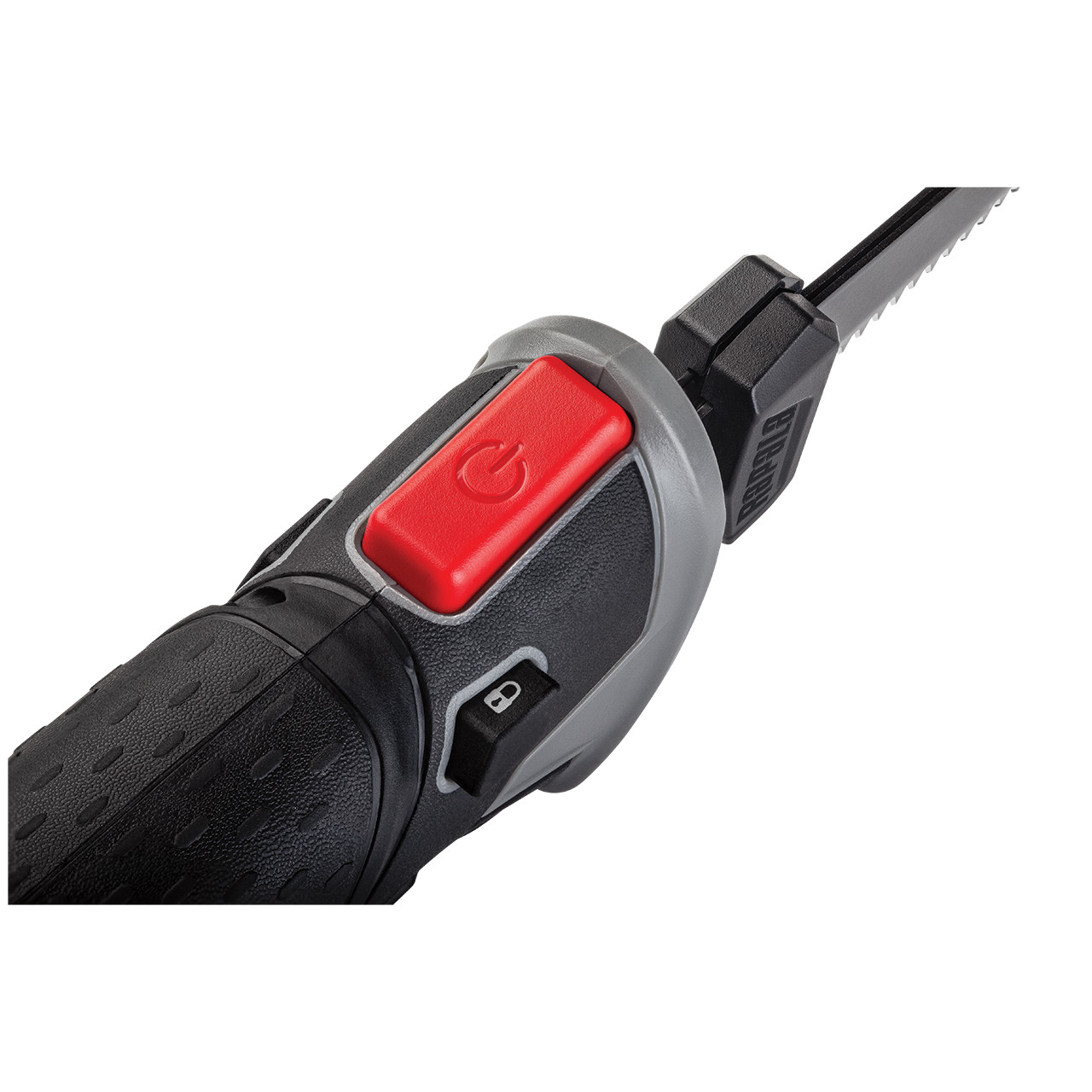 Rapala R12 Heavy Duty Electric Fillet Knife showing positive-force power button