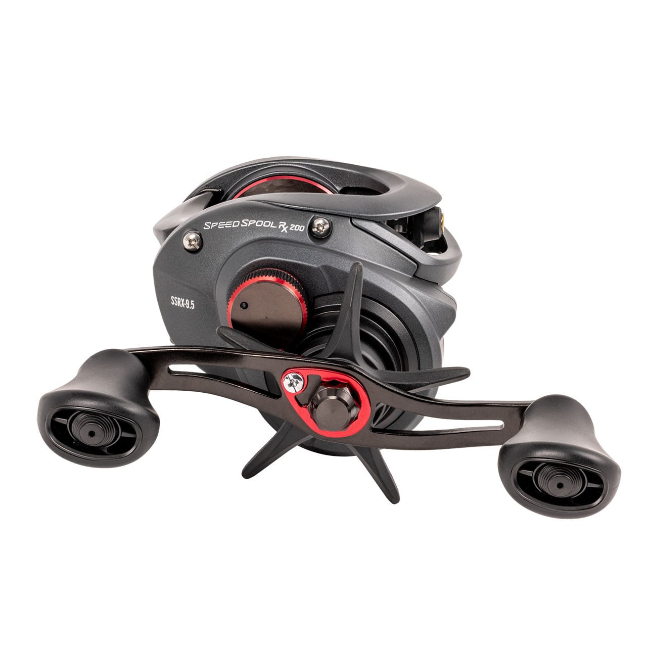 Lew's Speed Spool RX 200 Casting Reel close up of handle
