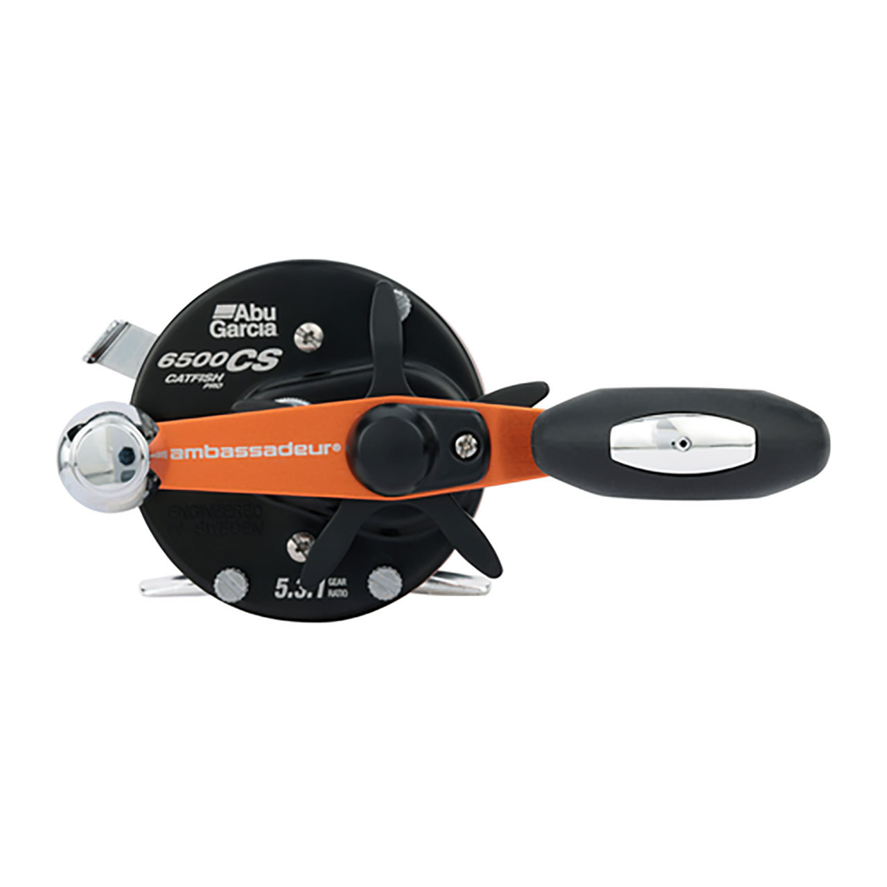 Abu Garcia Ambassadeur Catfish Pro Round Casting Reel handle view
