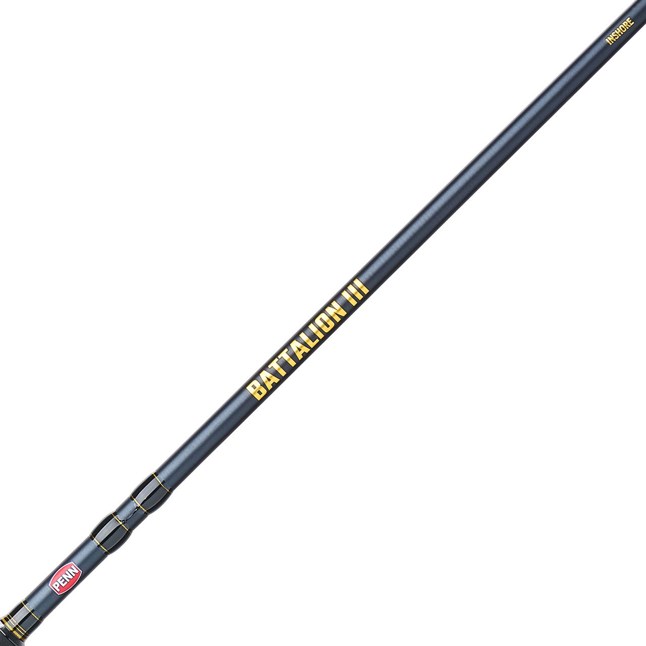 Penn Battalion III Inshore Casting Rod close up of blank