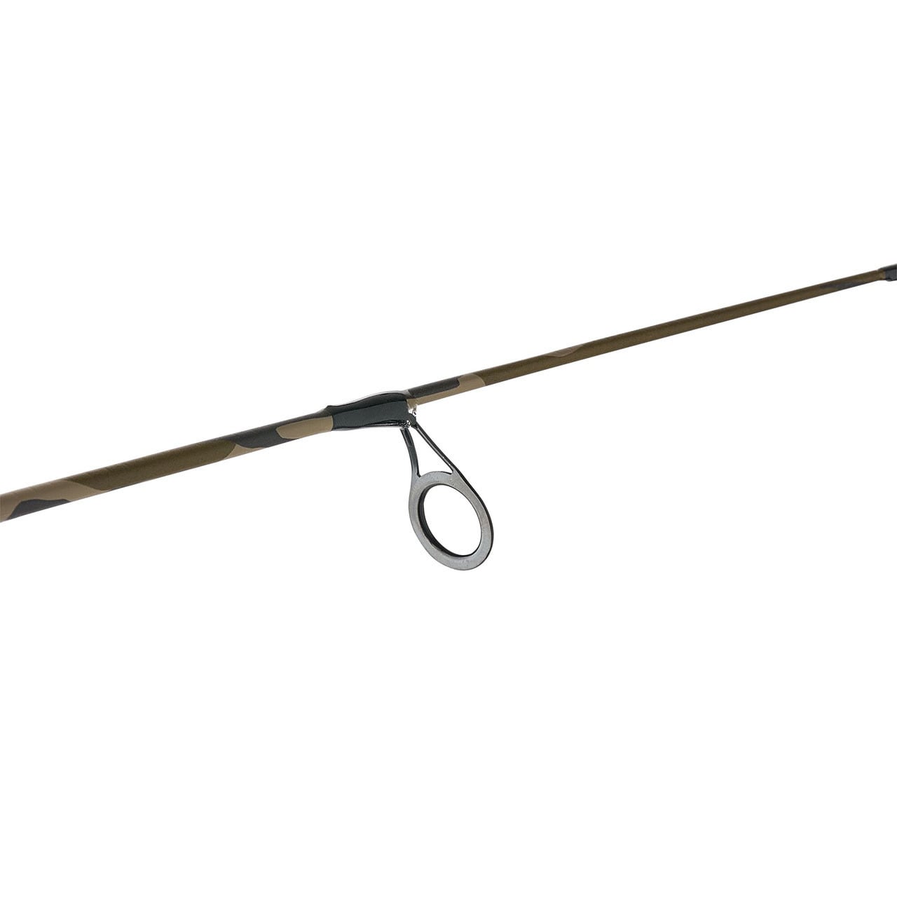 Shakespeare Ugly Stik Dock Runner Camo Spinning Combo close up of guide