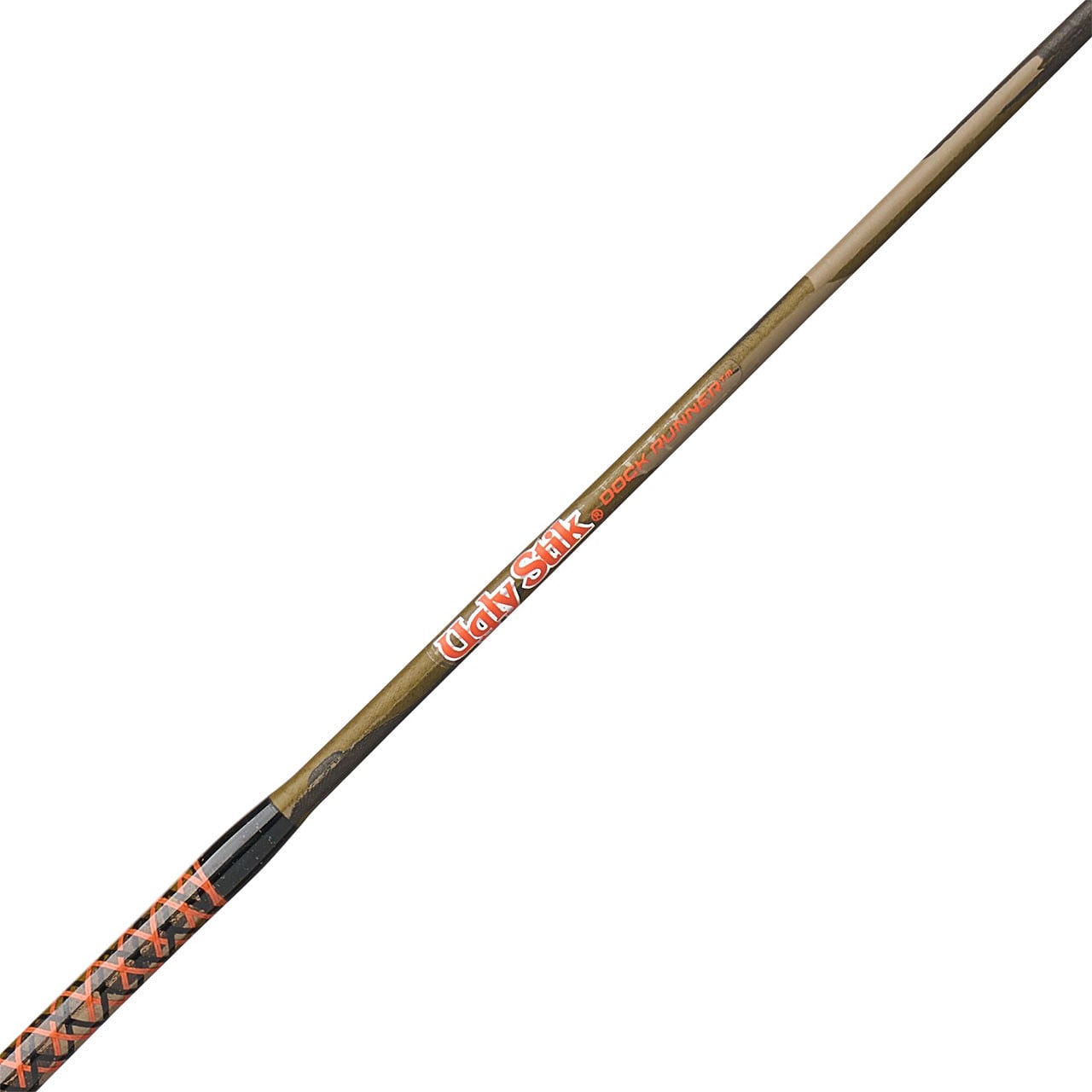 Shakespeare Ugly Stik Dock Runner Camo Spinning Combo close up of blank