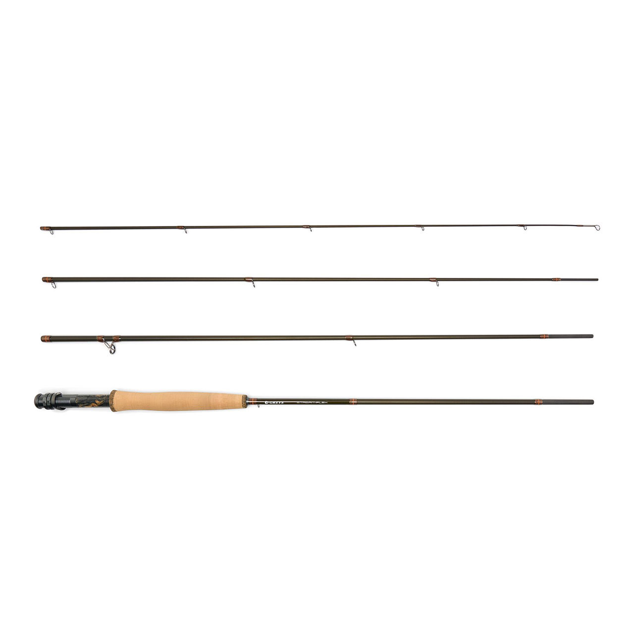 Greys Stream-Flex Fly Rod all pieces