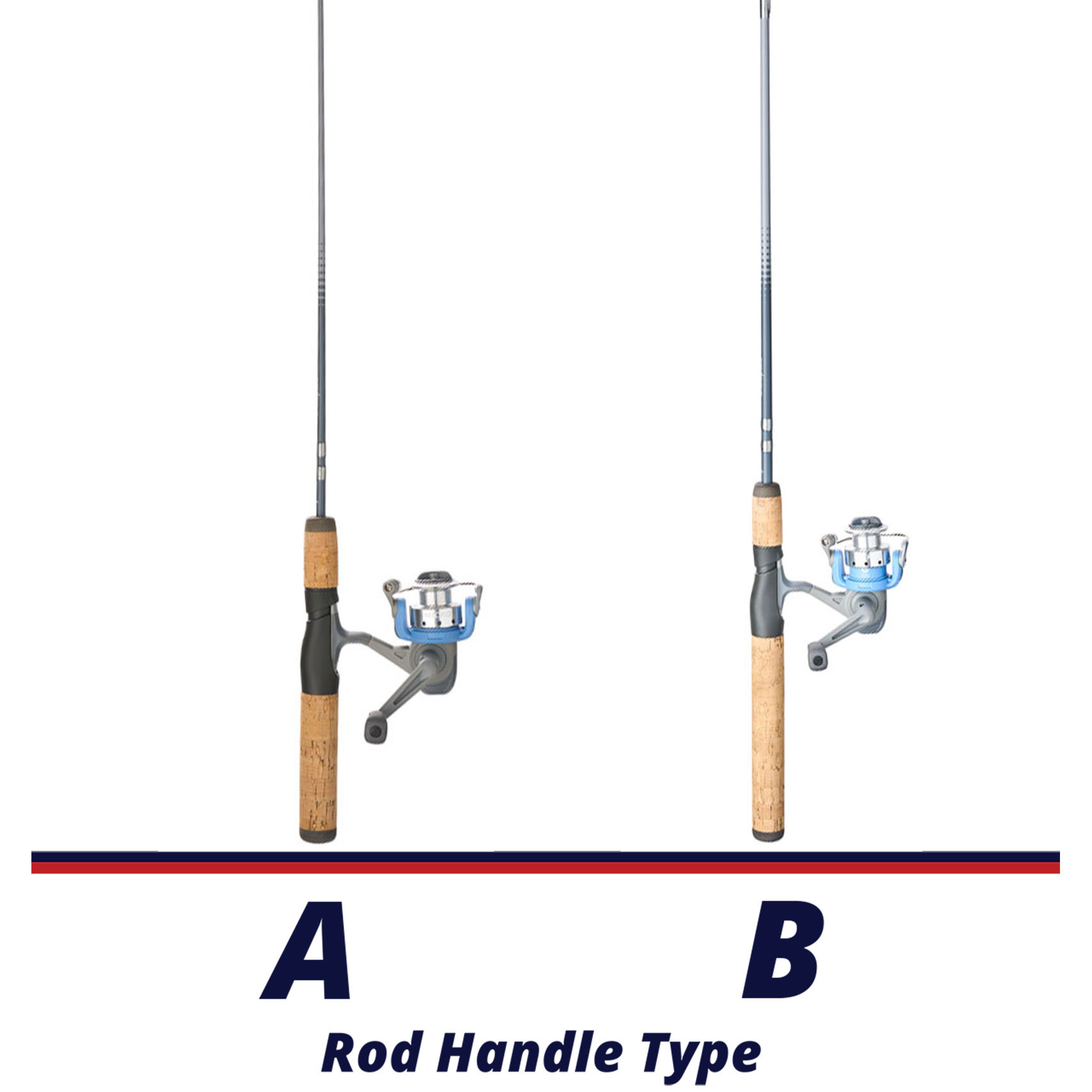 Shakespeare Micro Spinning Combo handle comparison