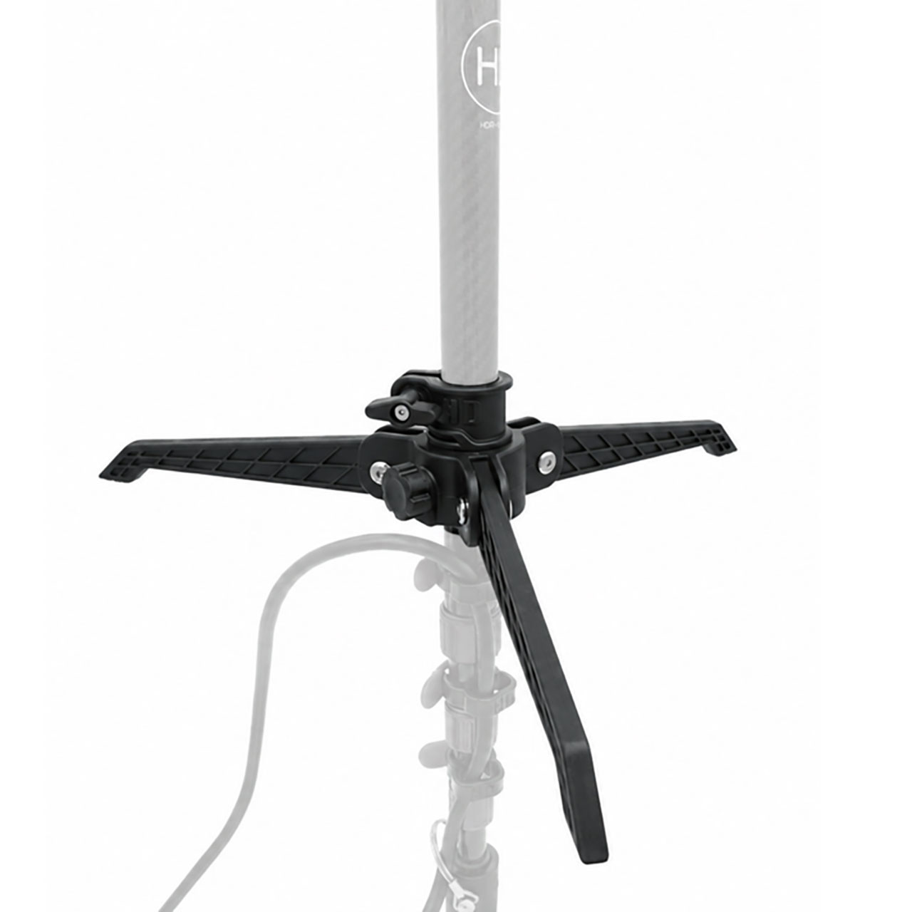 HD Innovations Ice Tripod attached to pole, pole not included