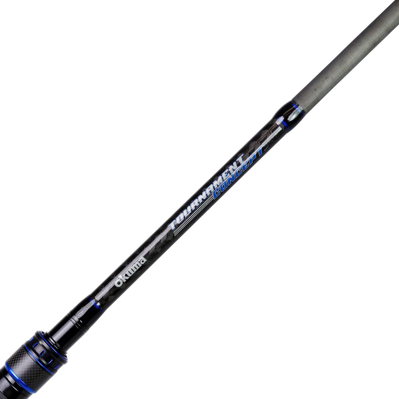 Okuma TCS "B" Bass Casting Rod close up of blank