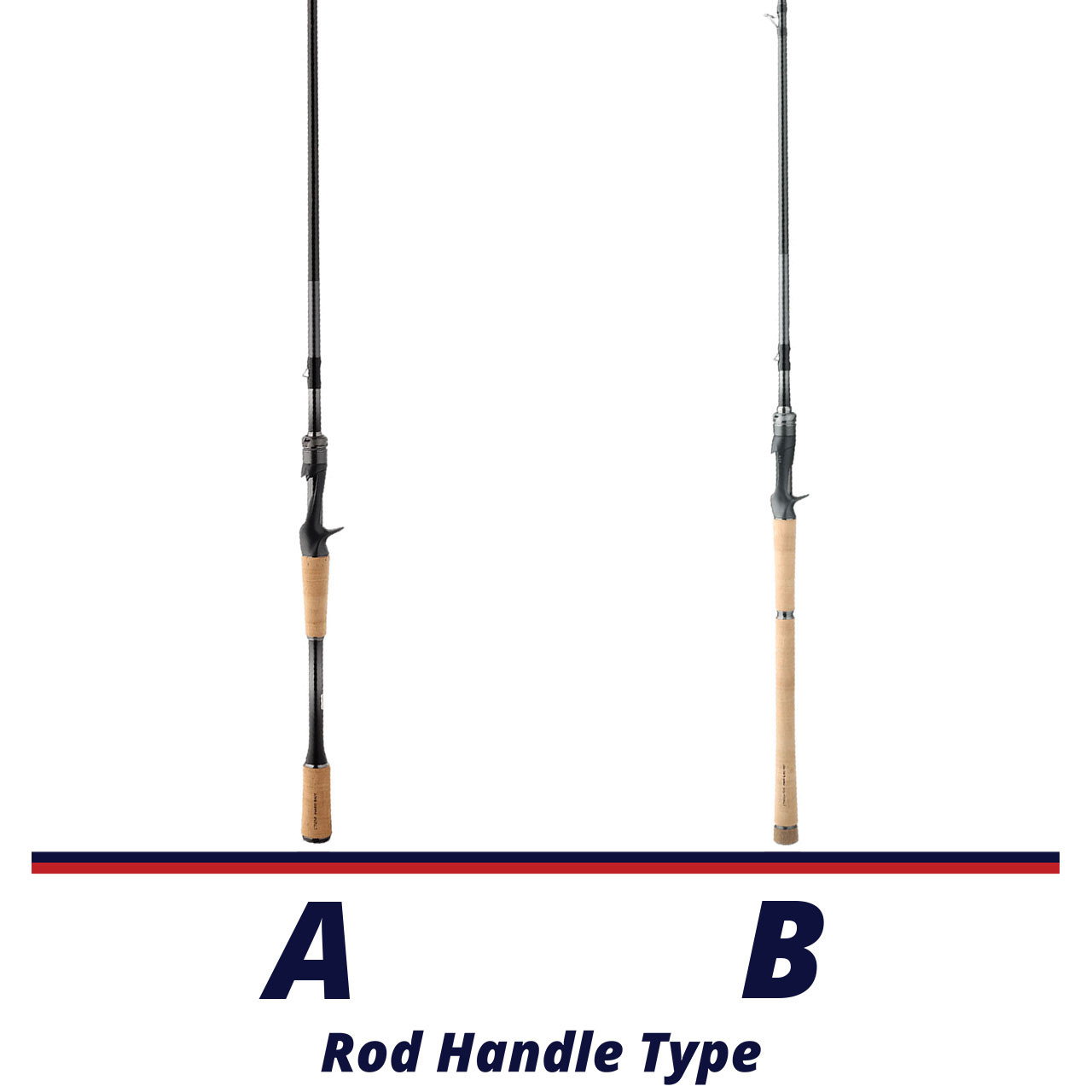 Shimano Poison Glorious Casting Rod handle comparison chart