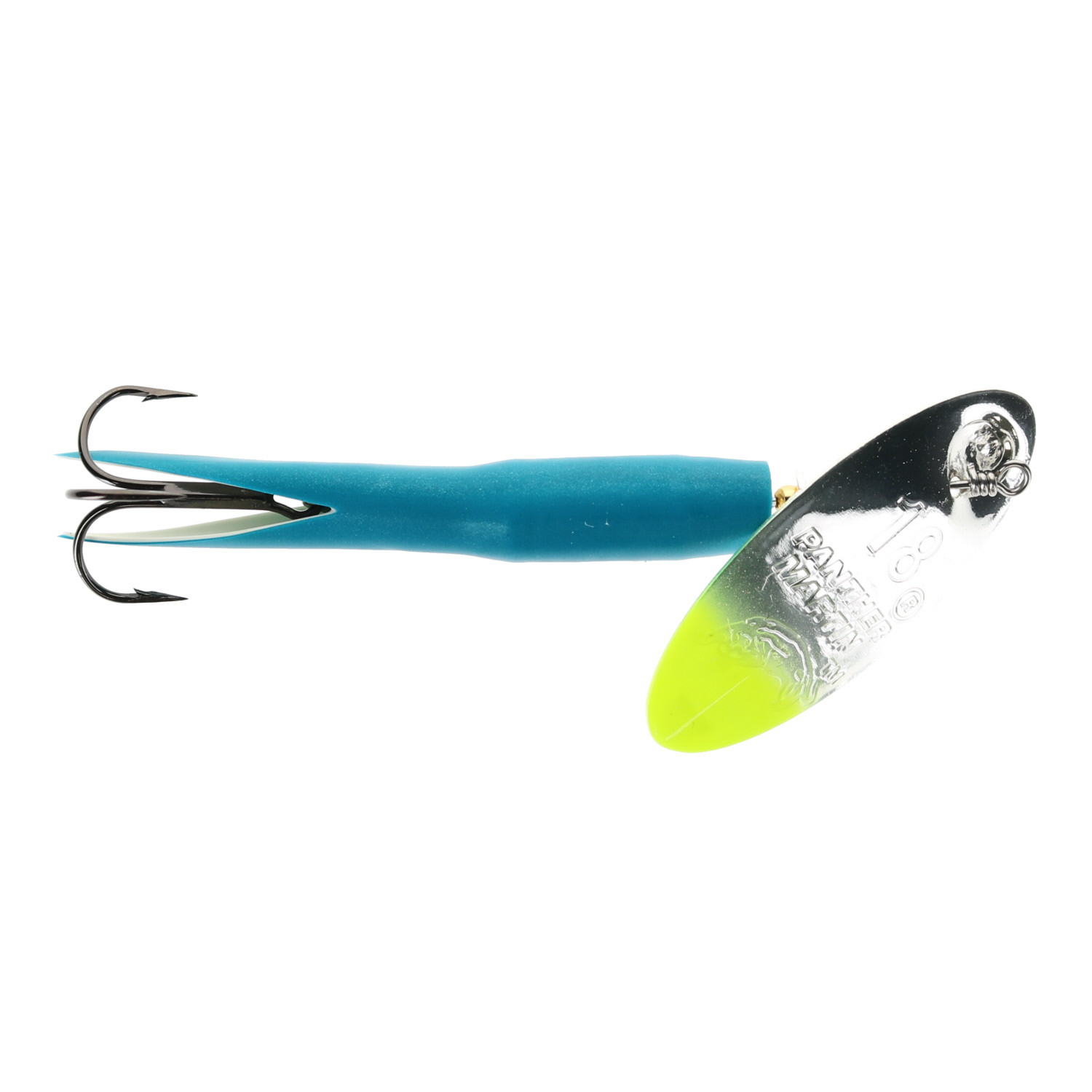 Panther Martin Rocket Series Spinners color Metallic Blue Chartreuse