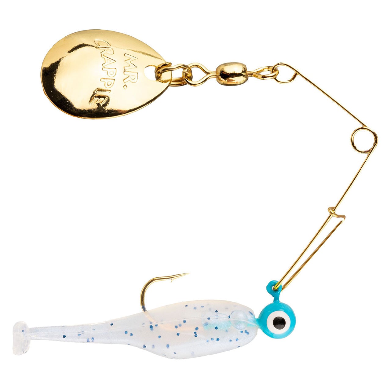 Strike King Mr. Crappie Crappie Crush'r Spinnerbait color Glimmer Blue