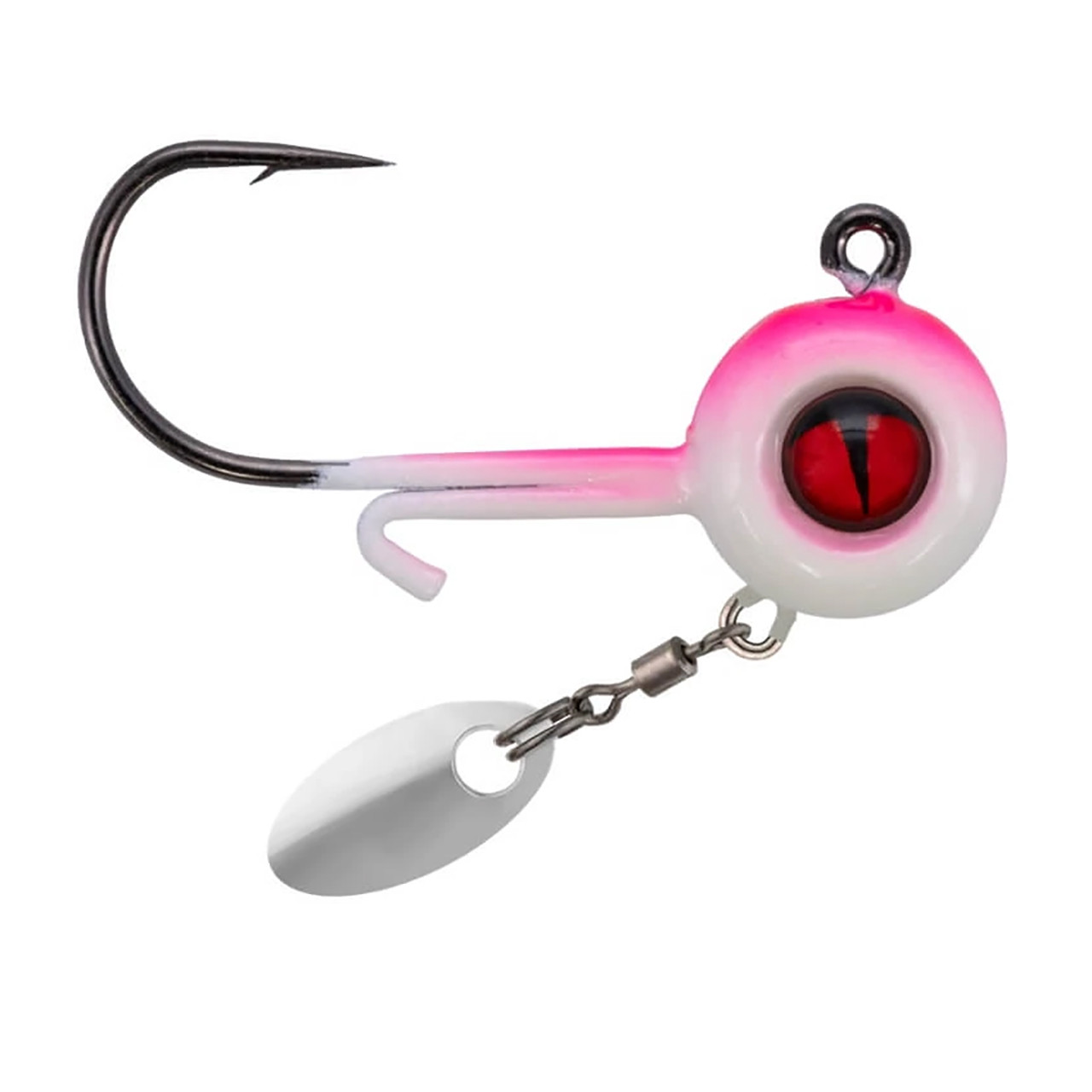 Northland Tungsten Panfish Spin Jig Head color Super-Glo Pinky
