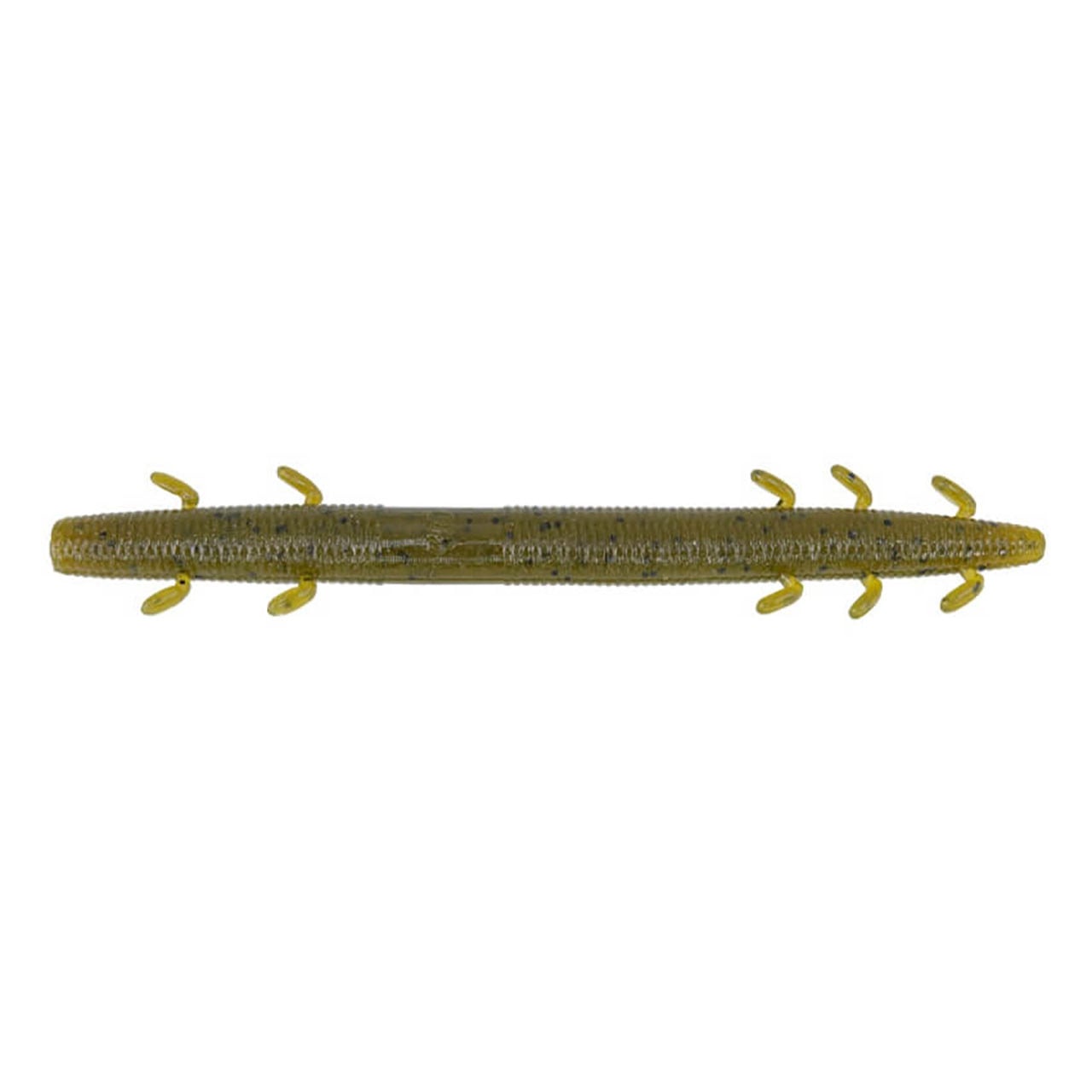 Yamamoto Covert Senko Worm color Green Pumpkin w/ Black Flake