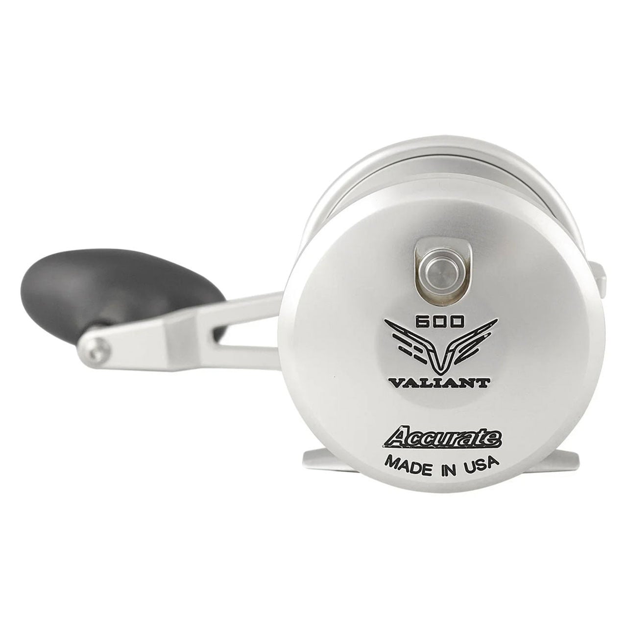 Accurate Valiant 2 Lever Drag Conventional Reel model VT-600-S side view