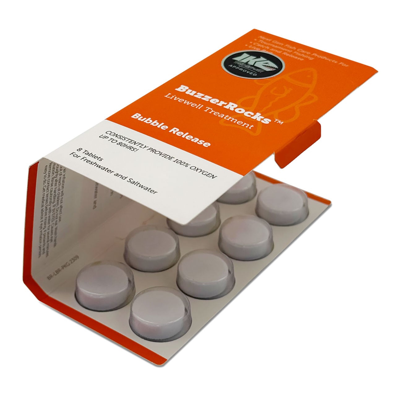 BuzzerRocks Livewell Treatment - Bubble Release tablet view